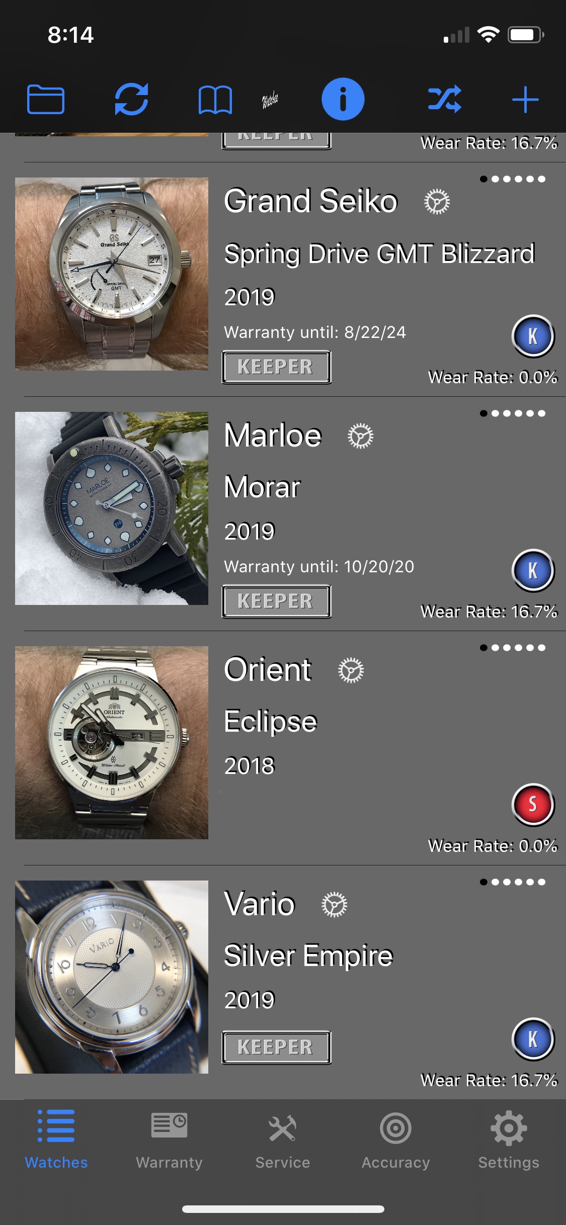 Watchee App Watch Complications