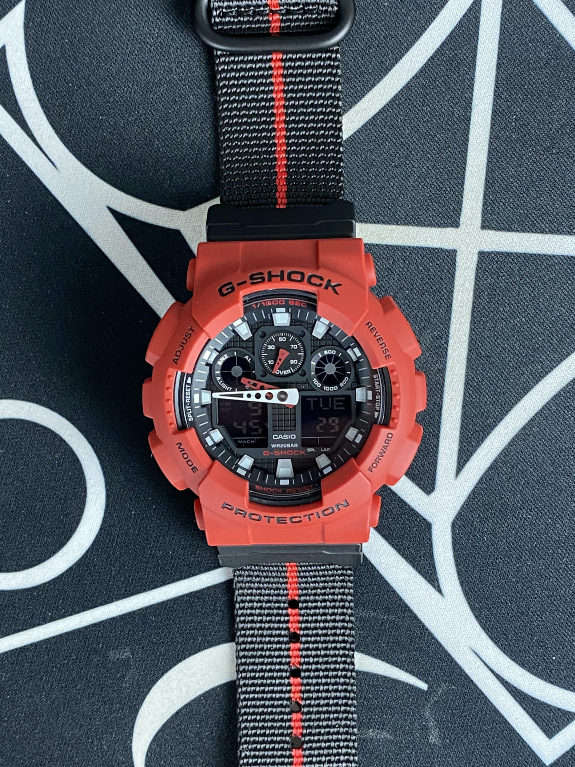 leather strap g shock