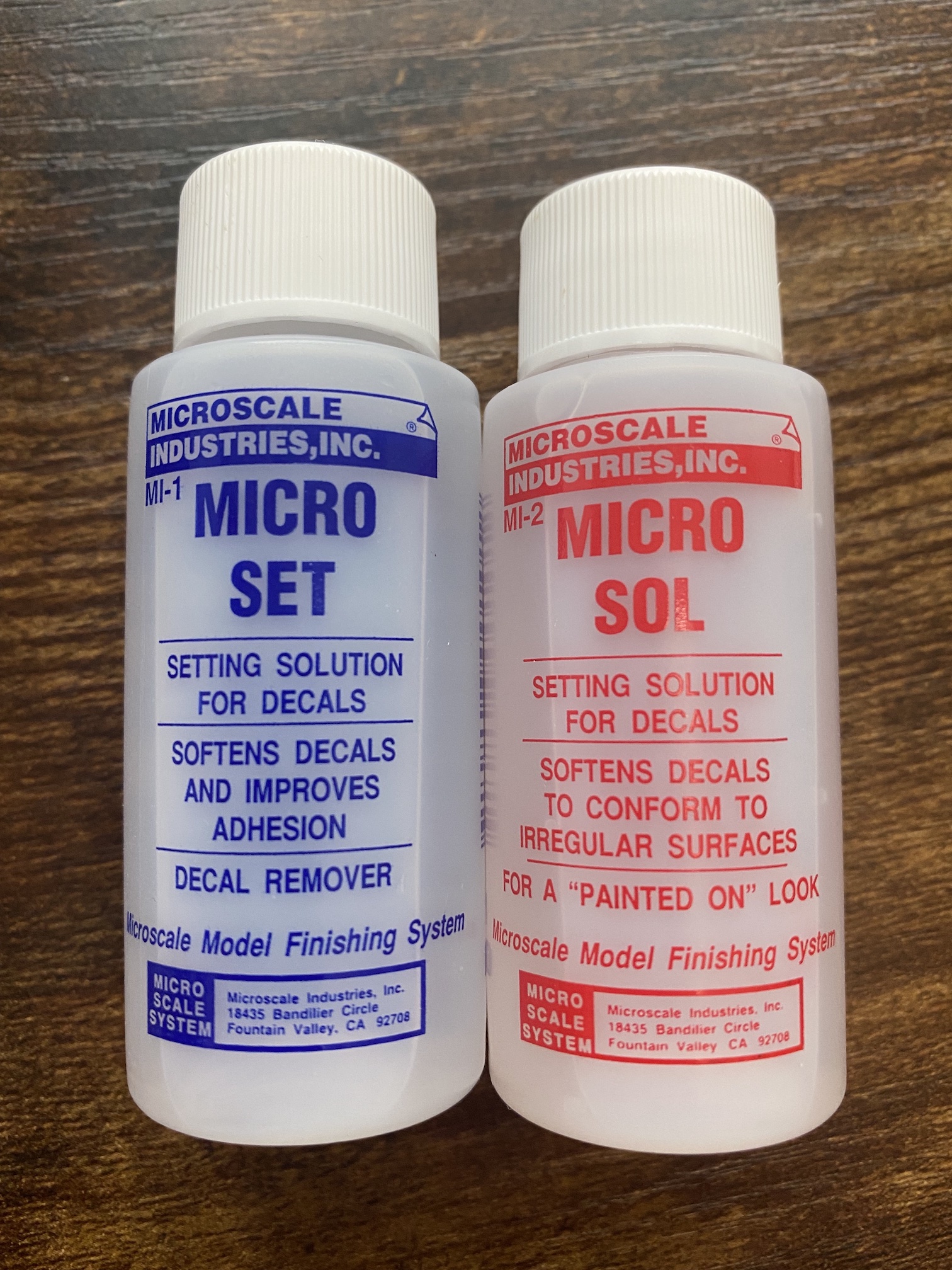 Microscale Micro Sol/Micro Set Decal Setting Solution Set MI-1/MI